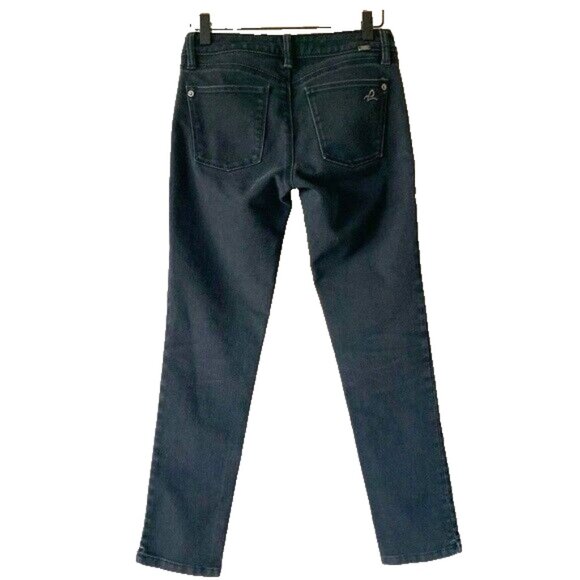 DL1961 Angel Jeans Mid Rise Skinny Ankle Black Onyx Women's Size 25 - Picture 3 of 7
